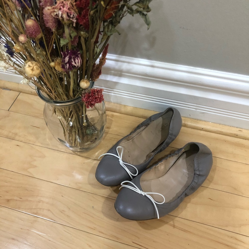 J. Crew Ballet Flats Dove Grey Sz 8.5